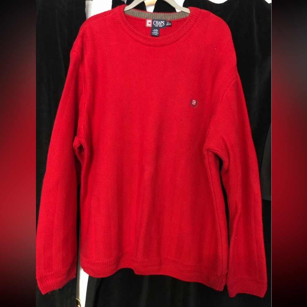 Men’s Chaps red sweater SIZE 2XL